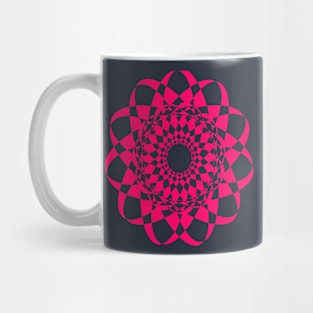 Spiritual  pink colour flower geometry mandala design Mug